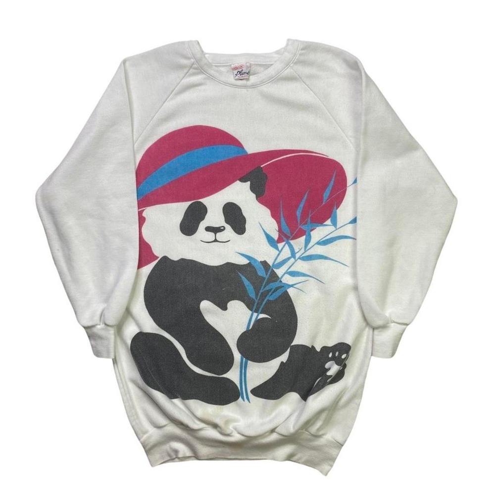 Vintage panda bear animal sweater‎